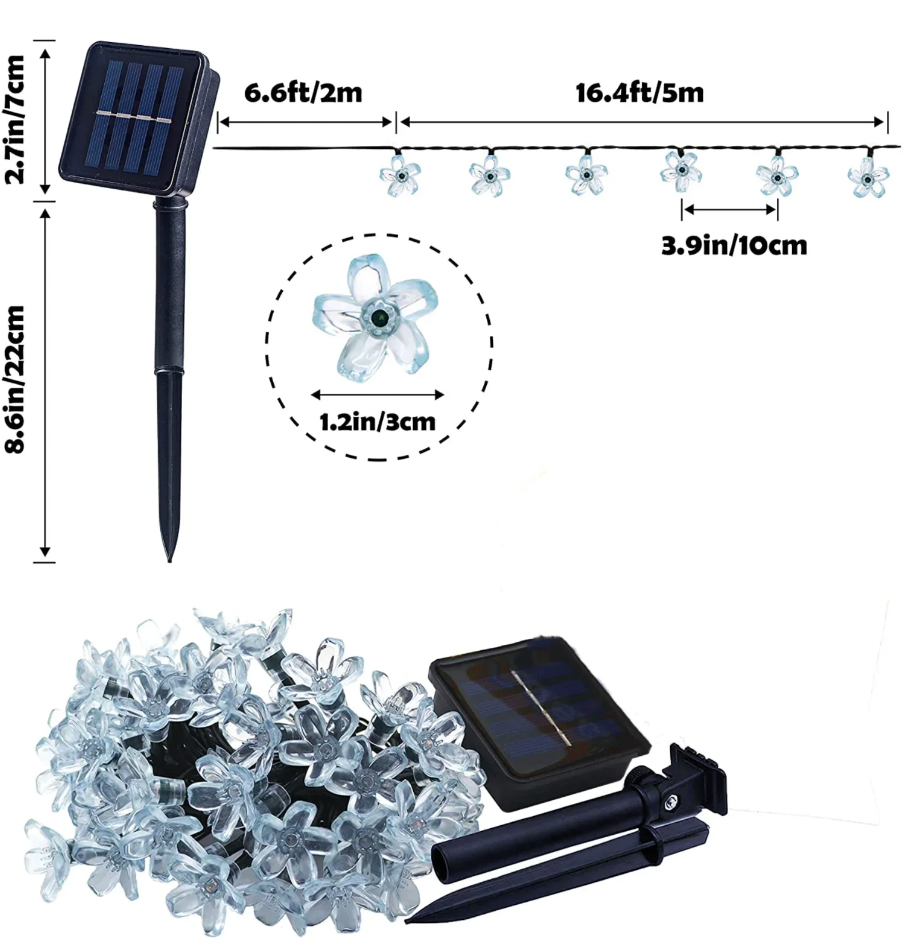 FlowerLights™ | LED-betriebene Solarbeleuchtung