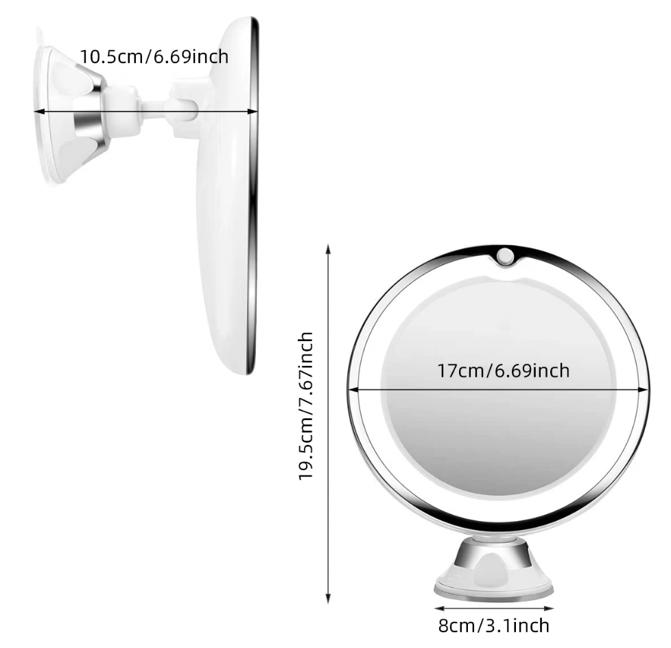 GlowMirror™ | Nie mehr unter schlechtem Licht beim Schminken leiden