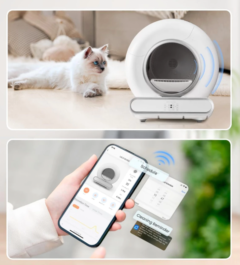 Selbstreinigende automatische Katzentoilette V2 - mit App