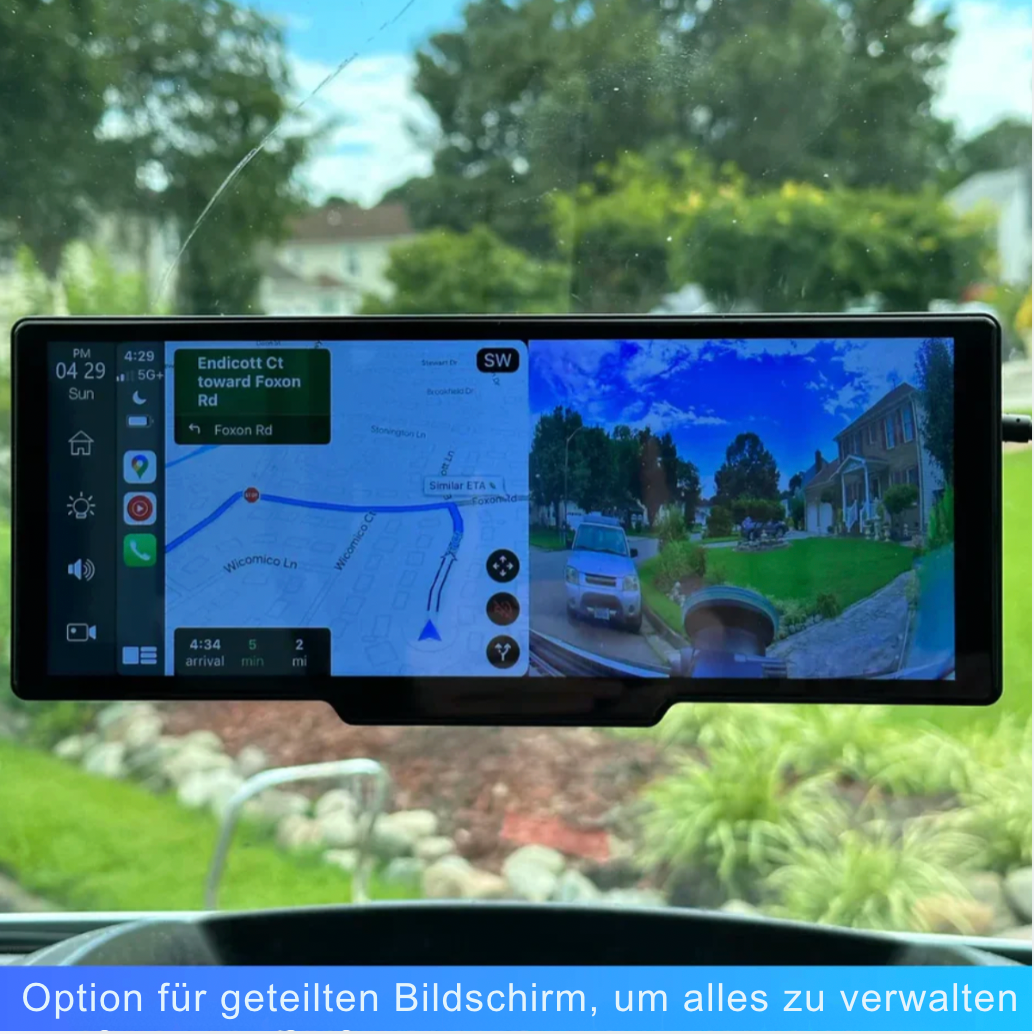 DashCarplay™ | Carplay mit integrierter Dashcam für jedes Auto